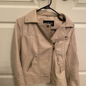 Moto Faux leather /edgy jacket.